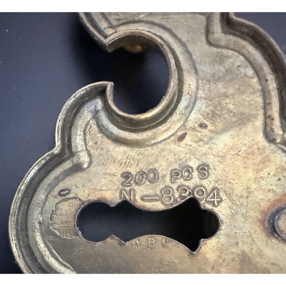 Vintage Gothic KBC Brass Dresser Drawer Handle Pull Knobs Reclaimed Misc Lot - Picture 4 of 9